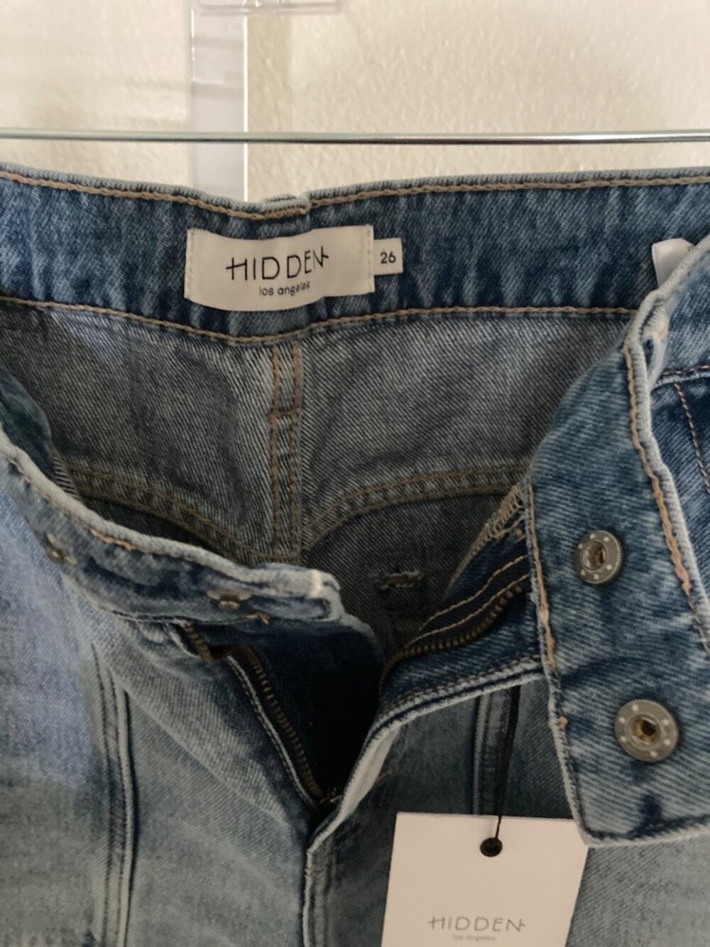 Hidden Women's Nori Wide Leg High Rise Cargo Jeans26 NWT - Picture 8 of 10